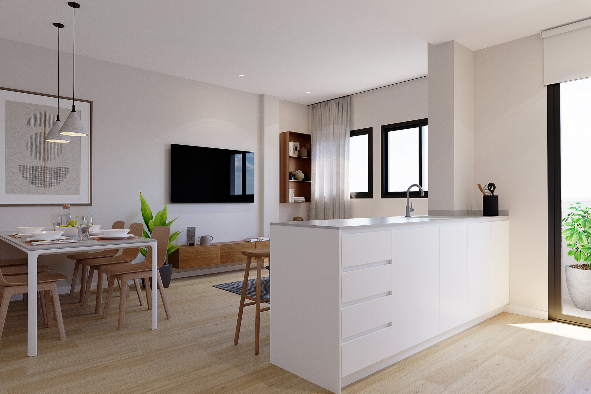 3-Bedroom Ground Floor Apartment in Algorfa - Image 4